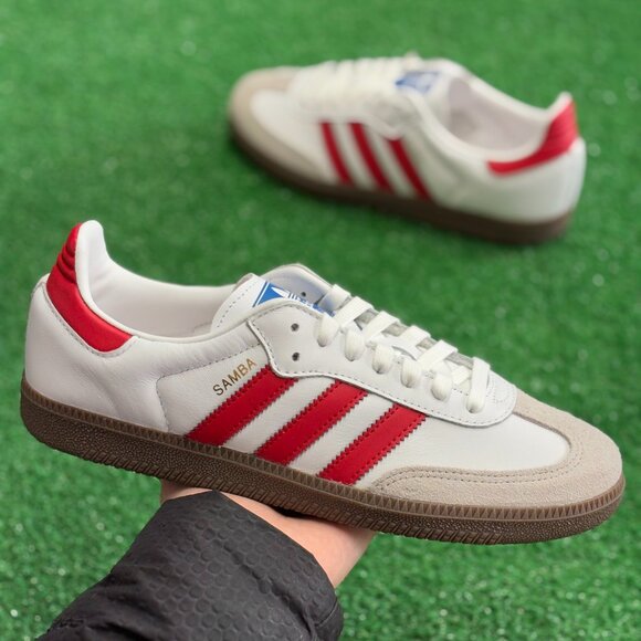Adidas Samba OG Mens Soccer Shoes White IG1025 NEW Multi Sz